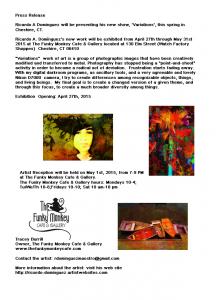 Ricardo A Dominguez Photo Exhibit At The Funky Monkey Cafe And Gallery 